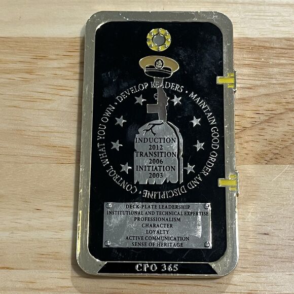 US Navy Other - Challenge Coin US Navy USN CPO 365 Chief Petty Officer Training Green Bay Packer